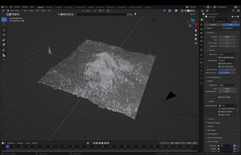 How to create weight maps to height maps in Blender