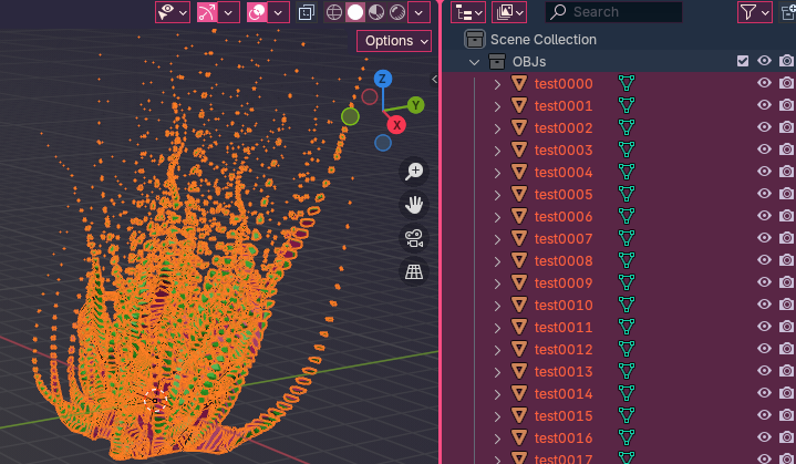 Import obj sequence