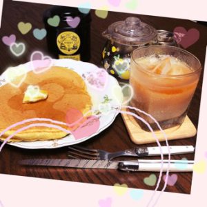 マリアージュフレール マルコポーロ 豆乳割り with パンケーキ