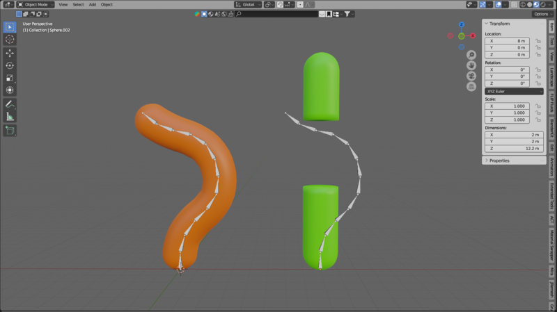 ウェイトコピーするモデルとボーンの準備（トポロジーが異なる場合）