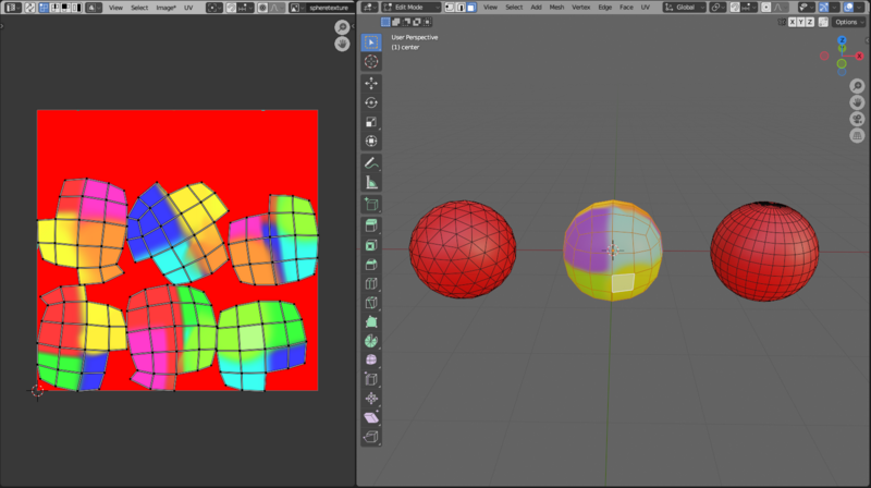コピー元のUV展開図