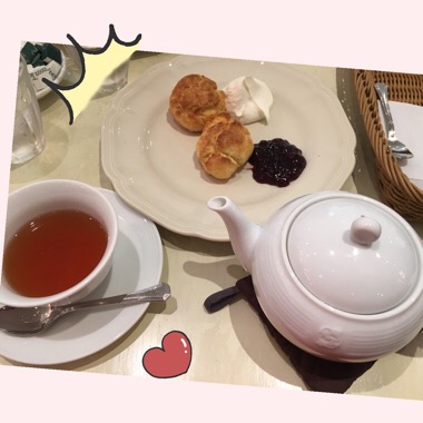 アフタヌーンティーのクリームティー