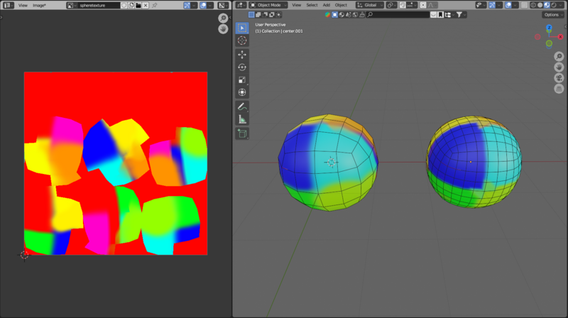 UVマップの転送完了図
