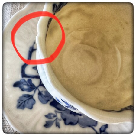 ティーカップのカケ