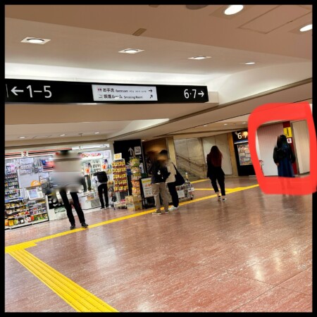 IRいしかわ改札内のトイレと売店