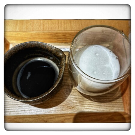 茶寮翠泉のほうじ茶ラテ　ホット