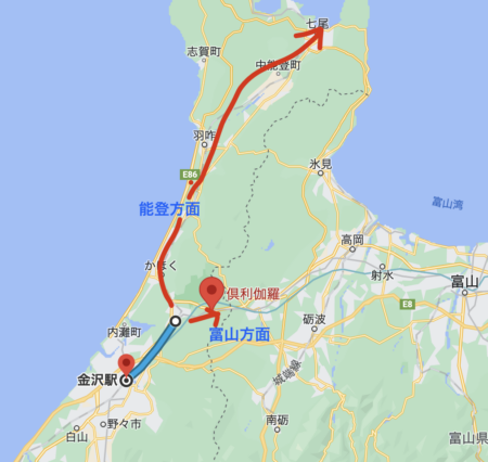 IR鉄道で金沢から富山へ